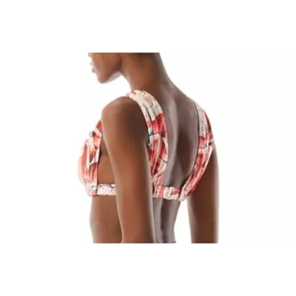 CARMEN Marc Valvo Women Ruched Swim Floral Bikini Top.  Size Small.  NWT $94 - Picture 2 of 5